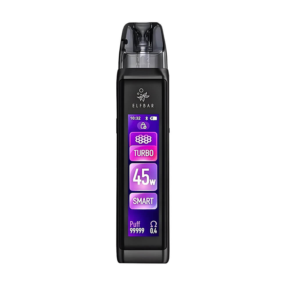 Elfbar ELFX Ultra Pod Mod 1500mAh Dokunmatik ekranlı Elfbar ELFX Ultra Pod Mod, 45W güç ve 1500 mAh piliyle uygun fiyatlı bir salt nikotin deneyimi sunar.