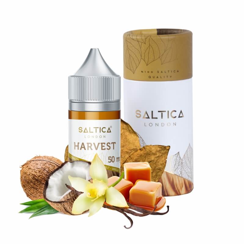 Saltica Harvest Likit Tütün - 6 Uygun fiyatlı Saltica Harvest Salt Likit, tütün ve vanilya aromalarıyla dengeli bir salt nikotin deneyimi sunar.