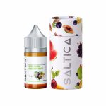 Uygun fiyatlı 35mg ve 50mg salt nikotin seçenekleriyle kivi, guava ve çarkıfelek meyvesi tatlarını vanilya kremasıyla birleştiren likit.