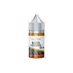 Uygun fiyatlı Saltica Boss Reserve Salt Likit, ceviz, kurabiye, süt, muz ve bal aromalarıyla 35mg ve 50mg salt nikotin seçenekleri sunar.