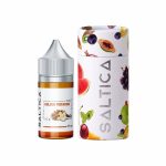 Uygun fiyata kavrulmuş Antep fıstığı ve kremsi lezzet sunan 35mg ve 50mg salt nikotinli Saltica Golden Pistachio likiti.
