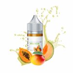 Mango, papaya ve kavunun tropikal uyumunu uygun fiyatla sunan 35mg ve 50mg salt nikotin seçenekli likit.