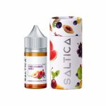 Uygun fiyatlı Saltica Pomegranate Rush salt nikotin likiti, zengin nar ve meyve aromalarıyla 35mg ve 50mg seçenekleri sunar.