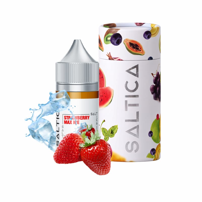 Saltica Strawberry Max Ice Salt Likit - 6 Çilek ve krema aromalı bu salt nikotin likiti, ferah ICE etkisiyle uygun fiyata sunuluyor.