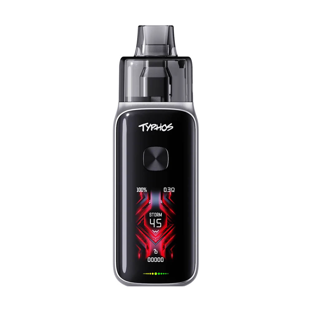 Uygun fiyatlı Uwell Typhos Pro Pod Mod, 3000 mAh pil ve 45W güçle salt nikotin için yoğun aroma sunar.