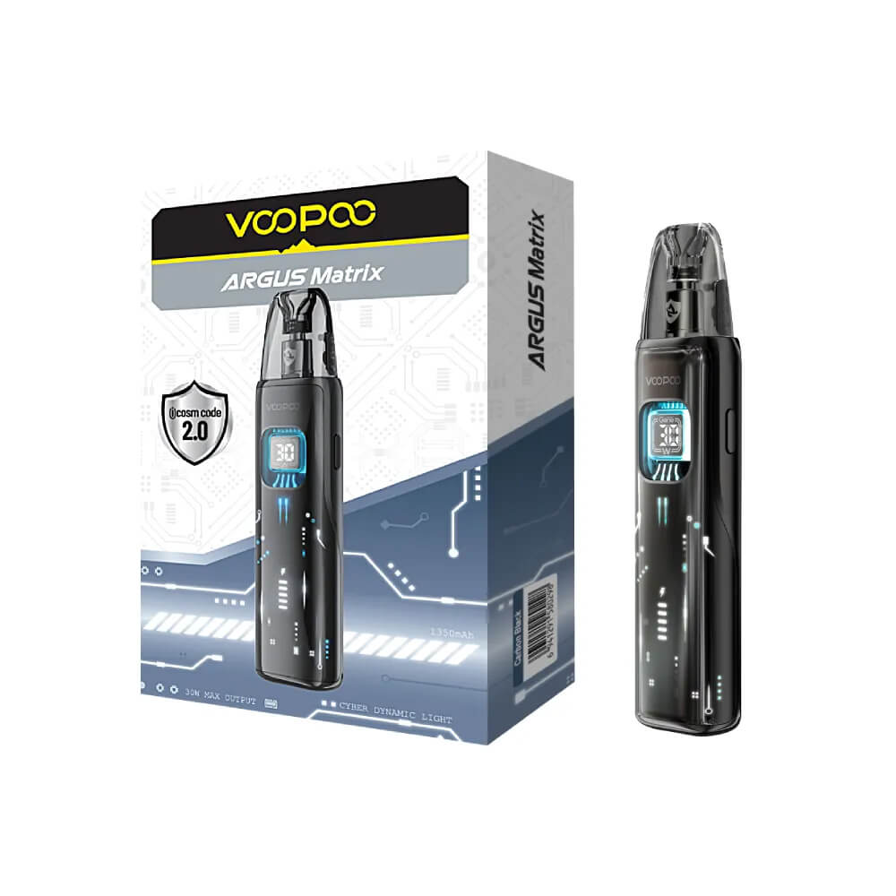 Voopoo Argus Matrix Pod Mod 1350mAh - 1 1350 mAh pil ve 30W güç ile yoğun buhar sağlayan Voopoo Argus Matrix Pod Mod, uygun fiyatıyla dikkat çekiyor.